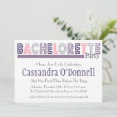 Nom En lumières Invitations de la fête de la bache (Debout devant)