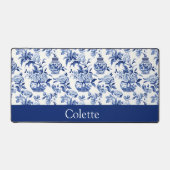 Nom en monogramme de chinoiserie bleue (Recto)