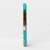 Nom enfant fille bouddles aqua coque iphone pêche (Dos/Gauche)