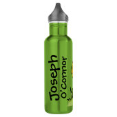 Nom enfant lion orange bouteille de boissons jaune (Gauche)