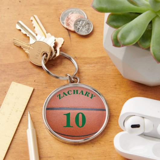 Nom Équipe Numéro Porte-clés Basket-ball (Bureau)