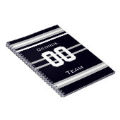 nom,#, équipe, ventilateur sportif carnet d'équipe (Côté Droit)