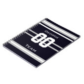 nom,#, équipe, ventilateur sportif carnet d'équipe (Côté gauche)