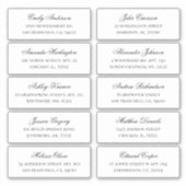 Nom et adresse du client. étiquettes mariages (Devant)