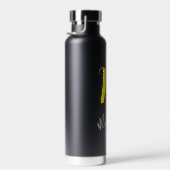 Nom et bouteille d'eau Monogram | Noir customisé (Plage)