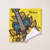 Nom et couleur personnalisés (Gant de toilette)