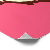 Nom et couleur personnalisés poster crème glacée (Coin)