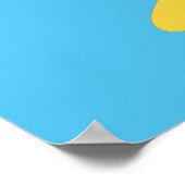 Nom et couleur personnalisés poster de pingouin mi (Coin)