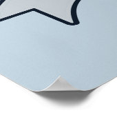 Nom et couleur personnalisés Poster Fisher (Coin)