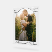 Nom et date de la photo d'arche personnalisée mari (Angle)