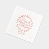 Nom et date du Mariage de la florale mariée (Gauche)