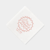 Nom et date du Mariage de la florale mariée (Droite)