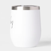 Nom et date personnalisés Vin Tumbler pour Hubby (Arrière)