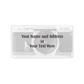 Nom et Étiquette de adresse de l'effet de caméra d (Devant)