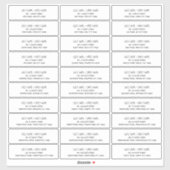 Nom et Étiquettes de adresse des cartes Faire-part (Feuille)