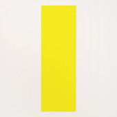 Nom et initiale sur tapis de yoga jaune ensoleillé (Dos)