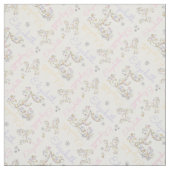 Nom et lettre Elizabeth monogramme tissu E (Échantillon)