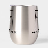 Nom et logo de l'entreprise sur la tondeuse à vin (Droite)