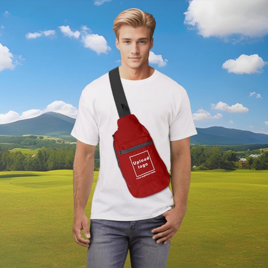 Nom et logo de l'entreprise sur le sac à bille rou