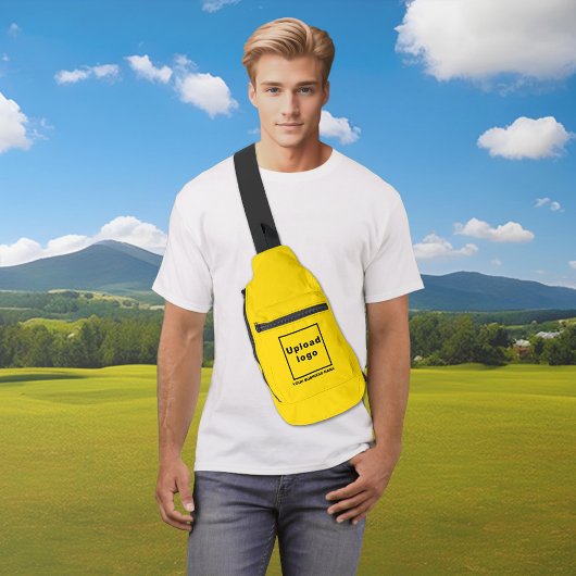 Nom et logo de l'entreprise sur le sac à élingue j