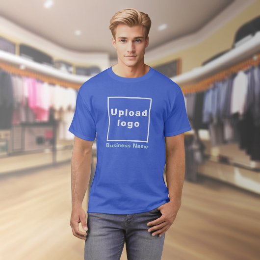 Nom et logo de l'entreprise sur le T-shirt Royal B