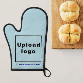 Nom et logo de l'entreprise sur Light Blue Oven Mi