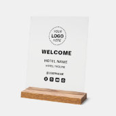 Nom et logo de l'hôtel Accueil simple (Angle)