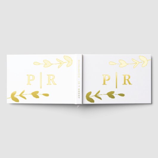 Nom et Mariage de date du monogramme feuillet (Complet)