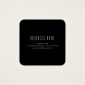 Nom et monogramme élégants modernes | Gris foncé e (Dos)