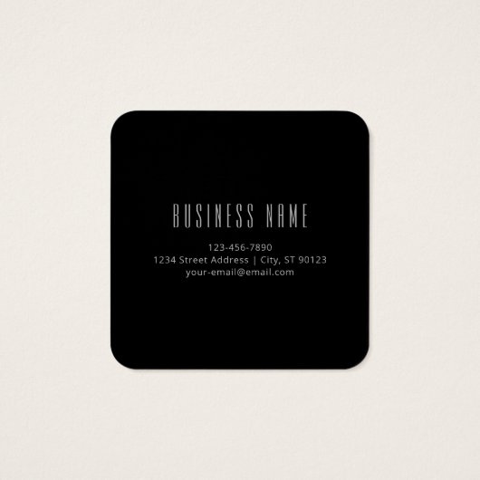 Nom et monogramme élégants modernes | Gris foncé e (Dos)