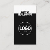 Nom et nom de société Cartes de visite - Moderne (Devant)