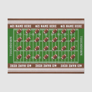 Nom et nombre personnalisés de papier de soie de