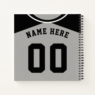 Nom et numéro Carnet de baseball Softball Jersey