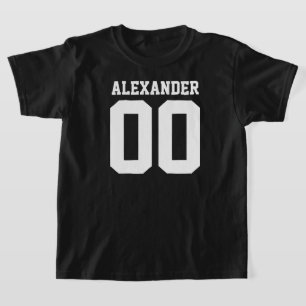 Nom et numéro de Jersey T-shirt avant