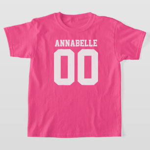 Nom et numéro de Jersey T-shirt avant
