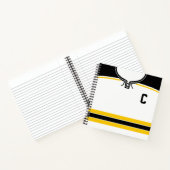 Nom et numéro Hockey Jersey Carnet Modèle (Intérieur)