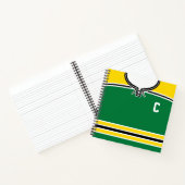 Nom et numéro Hockey Jersey Modèle Carnet (Intérieur)