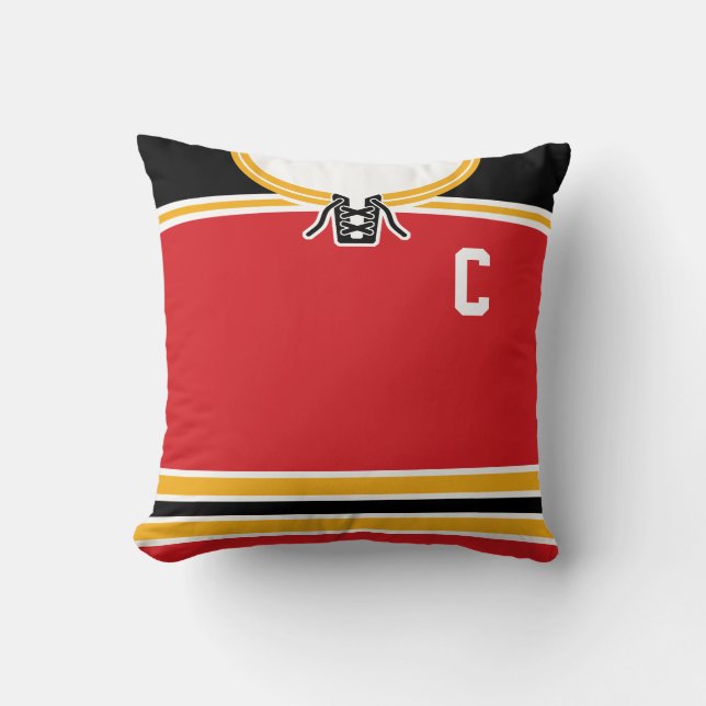 Nom et numéro Hockey Jersey Modèle Coussin personn (Recto)