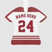 Nom et numéro Jersey Lettonie Logo Ornement (dos)