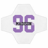 Nom et numéro personnalisés Cool moderne violet (Plat)