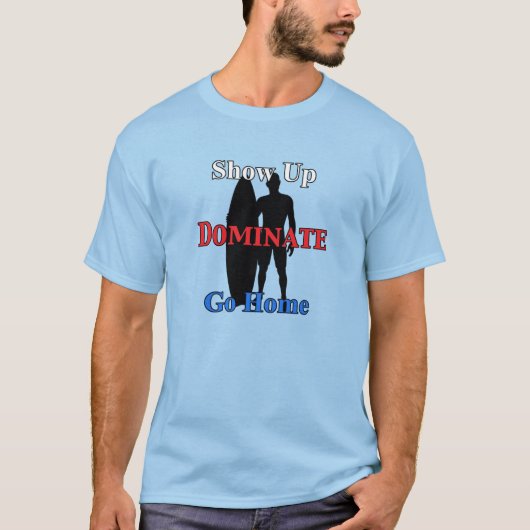 Nom et numéro sur le dos Sérieux T-shirt Surfer (Devant)