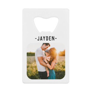Nom et photo Carte de crédit Bottle Opener