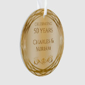 Nom et photo Golden 50th Mariage Anniversaire Cade (devant)