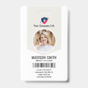 Nom et photo personnalisés    Badge de carte d'ide
