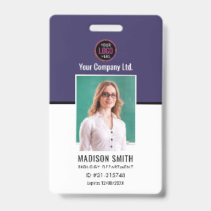 Nom et photo personnalisés    Badge de carte d'ide