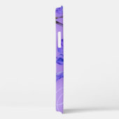 Nom et premier hibiscus bleu violet coque iphone (Verso / Droite)