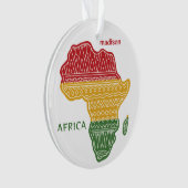 Nom et texte personnalisés Afrique (devant)