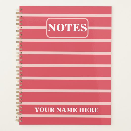 NOM ET TEXTE PERSONNALISÉS NOTES SIMPLES ET ÉLÉGAN (Devant)