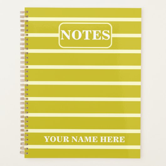 NOM ET TEXTE PERSONNALISÉS NOTES SIMPLES ET ÉLÉGAN (Devant)