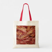 Nom et texte personnalisés sacs fourre-tout BACON